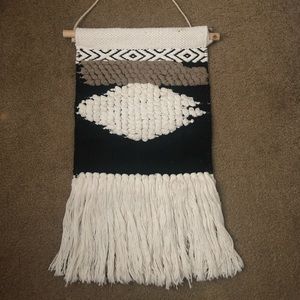 Macrame woven wall hanging